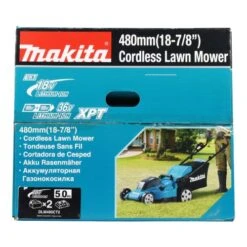 Tondeuse 2x18V Makita 48cm + 2 Batteries 5Ah + Chargeur - DLM480CT2 -Promos Jardin Moteur Magasin AFD 159143